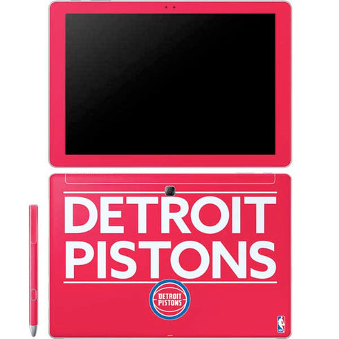 NBA Detroit Pistons Standard - Red Galaxy Book 12in Skin